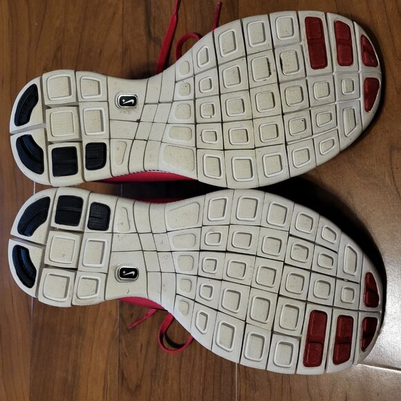 Nike Free 5.0 2014 Red Black White Running Sneakers Shoes Size 9 - Picture 12 of 12